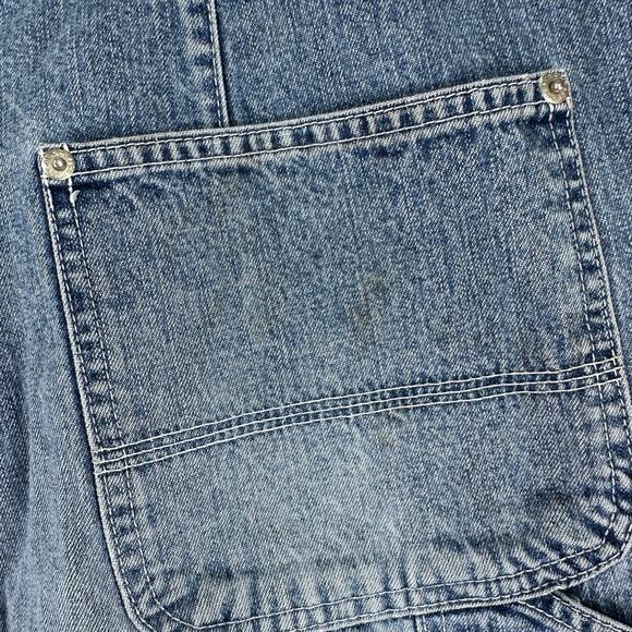 Carolina Blues 20W Carpenter Denim Shorts 100% Cotton High Rise Workwear - Picture 3 of 11